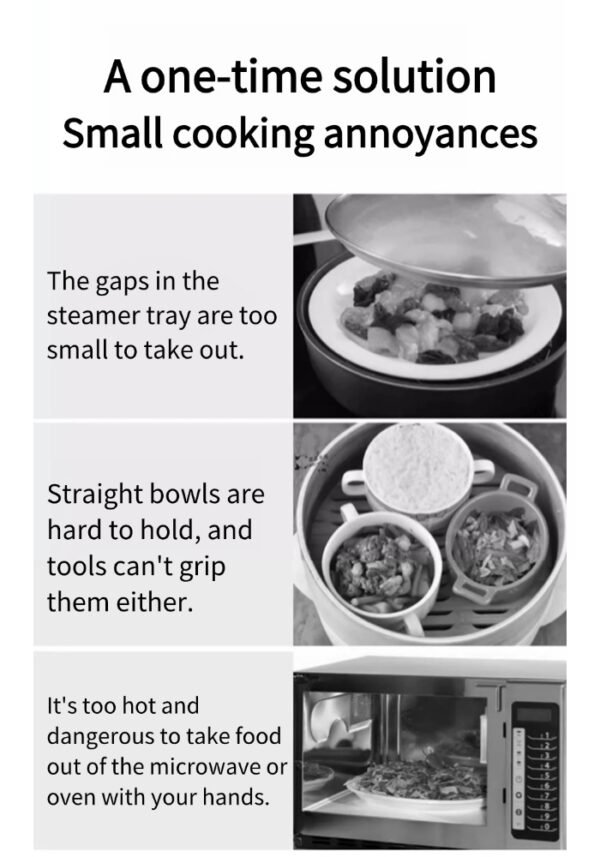 Anti-scalding clips for kitchen, anti-scalding pot, bowl and plate, microwave oven, silicone vegetable clips, steaming pot artifact