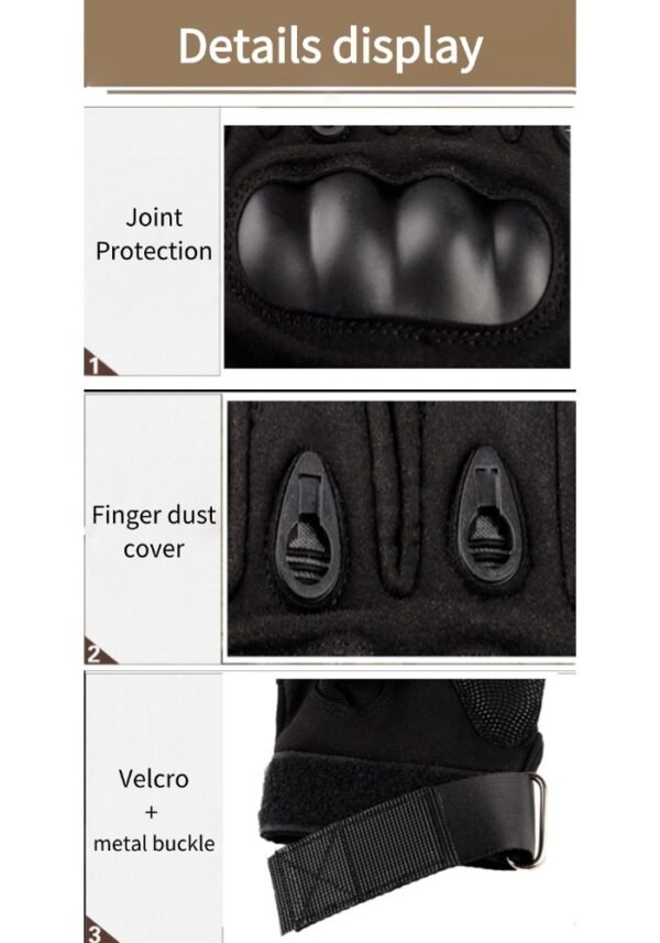 稿定设计-6 Military training half-finger tactical gloves men's training combat riding motorcycle military fans outdoor safety protection non-slip