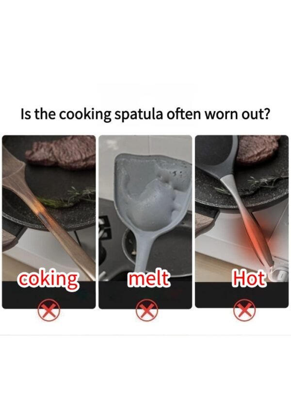 稿定设计-7 Multifunctional spatula rack cartoon little devil spatula rack home kitchen punch-free universal vegetable spatula rack