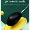 Stylish wireless mouse with silent clicks, portable and rechargeable – perfect for women's office use.