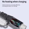 Apple Type-c Android 2-to-3 60W mobile phone fast charging data cable suitable for 3A braided charging cable