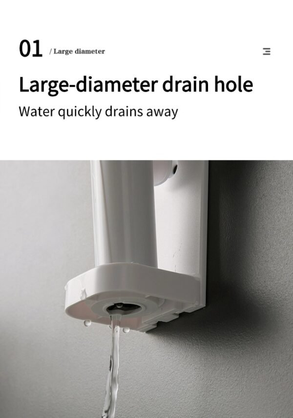 稿定设计-7 Electric toothbrush holder bathroom punch-free wall-mounted toothbrush rack toothbrush storage children's wash rack