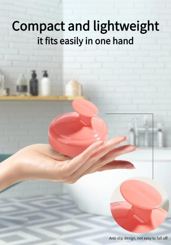 稿定设计-8 Professional shampooing artifact! Silicone shampooing brush, shampooing comb, massage brush, hair scalp cleaning head massager