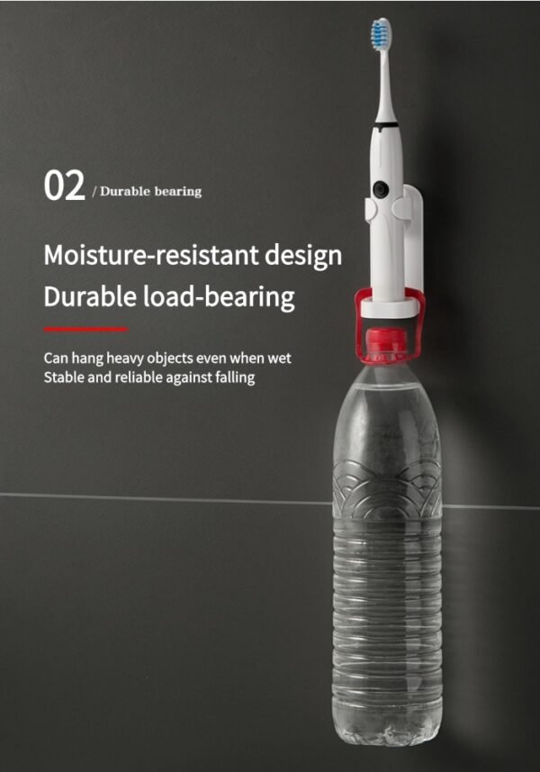 稿定设计-8 Electric toothbrush holder bathroom punch-free wall-mounted toothbrush rack toothbrush storage children's wash rack