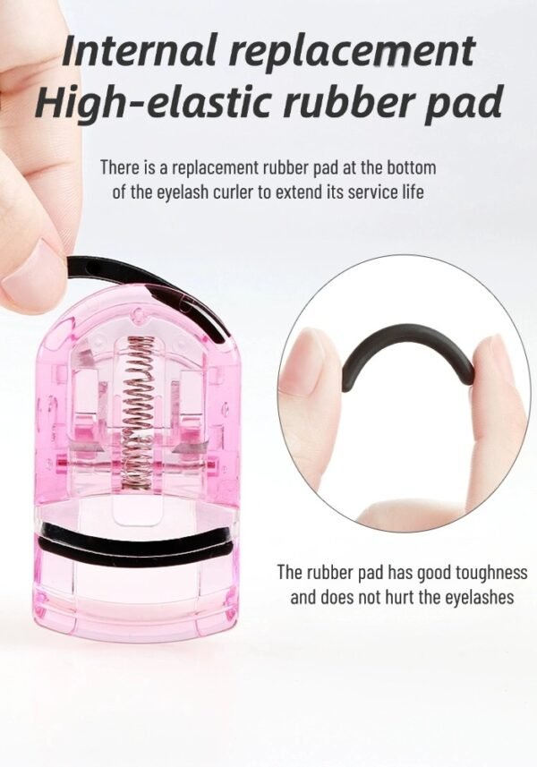 Portable eyelash curler for beginners with long-lasting curling and shaping