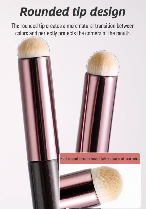 Round head lip brush lipstick brush portable smudge lip pencil female special beauty tool lip makeup brush