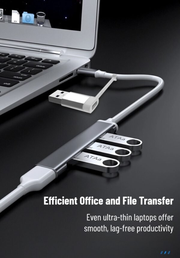 详情图1 USB2.0 hub HUB multi-port one-drag four-split docking station mobile phone tablet universal expansion external keyboard mouse U disk