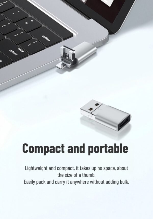 OTG adapter multi-function three-in-one USB3.0 Micro Type-c female fast charging converter universal for mobile phones and tablets