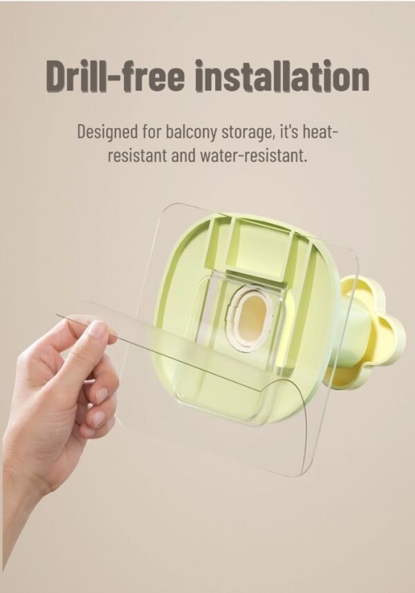 Punch-free retractable clothes hanger storage rack home wall-mounted clothes drying rack