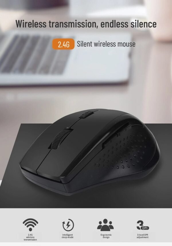 Ergonomic Wireless Mouse Battery Wireless Version 2.4G Single Mode Connection Home Office