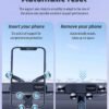 Car mobile phone holder does not block the air outlet car navigation rack gravity type fully automatic no abnormal sound universal