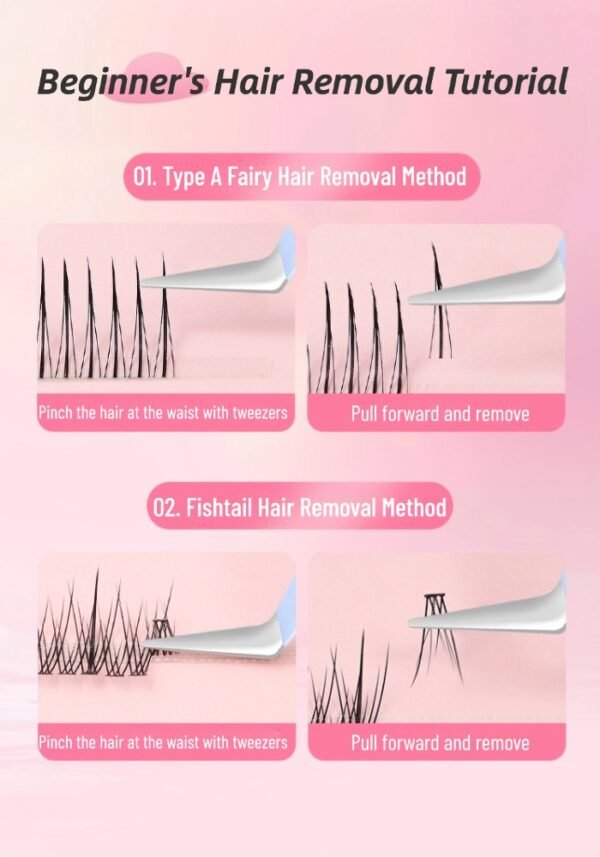 False eyelashes special gold feather clip grafting eyelash curler stainless steel tight interface round head tweezers