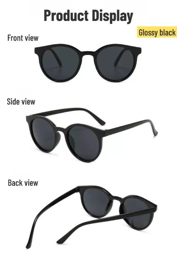 Retro round literary unisex sunglasses small frame glasses ins sunglasses