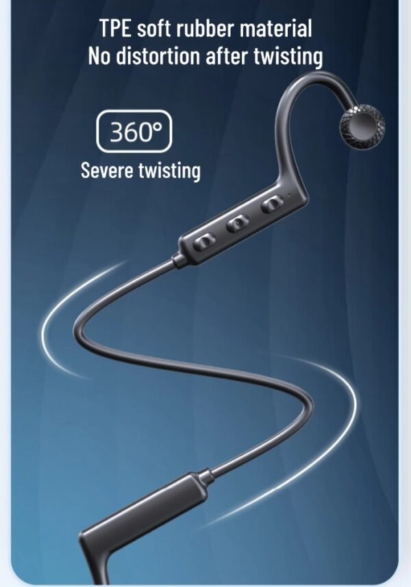 No-ear painless wireless universal Bluetooth headset head-mounted bone conduction binaural sports anti-drop