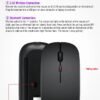 Bluetooth mouse wireless silent suitable for notebook games office desktop computer rechargeable universal