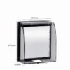 Adhesive socket waterproof box bathroom switch plug water retaining protection box