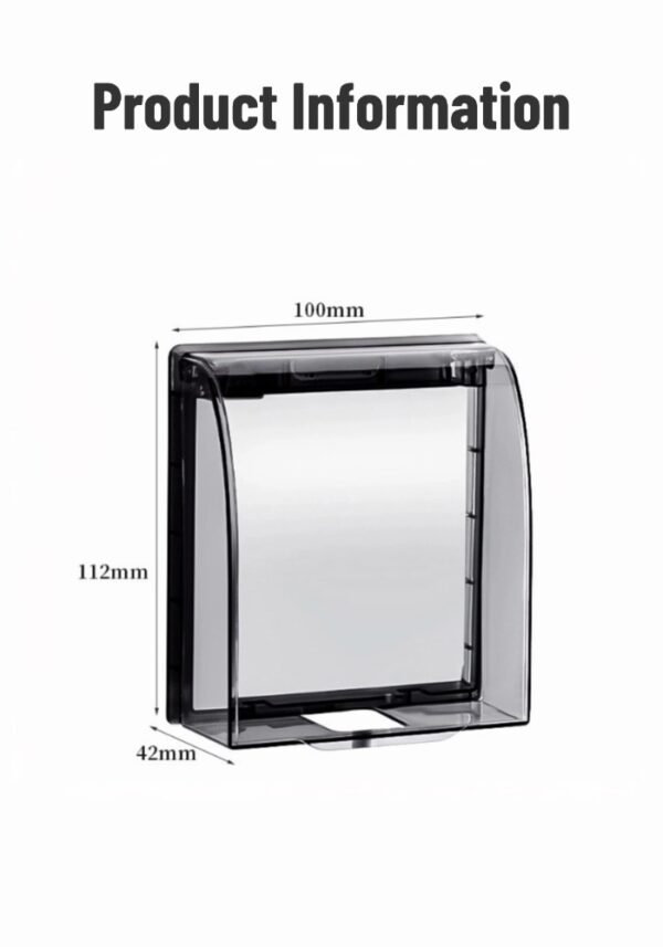 Adhesive socket waterproof box bathroom switch plug water retaining protection box