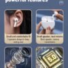 详情图2 Wireless Bluetooth earphones for sports, portable, high-quality sound, long battery life, compatible with Apple and Android