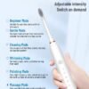Rechargeable electric toothbrush with soft bristles, automatic sonic smart teeth cleaning tool