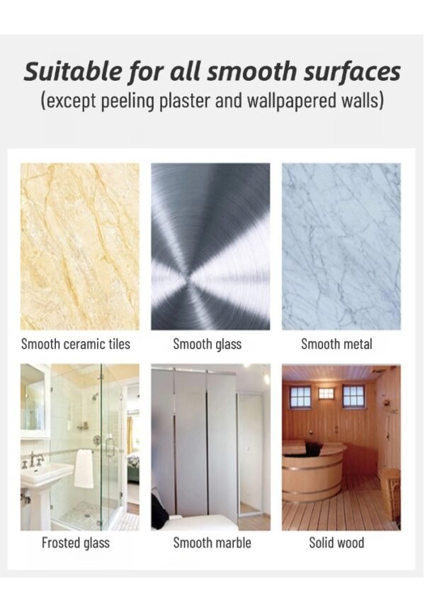 详情图3 Punch-Free Double-Layered Soap Dish, Wall-Mounted Soap Dish, Bathroom Storage Rack with Suction Cup Soap Holder