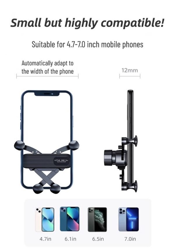 Car mobile phone holder does not block the air outlet car navigation rack gravity type fully automatic no abnormal sound universal