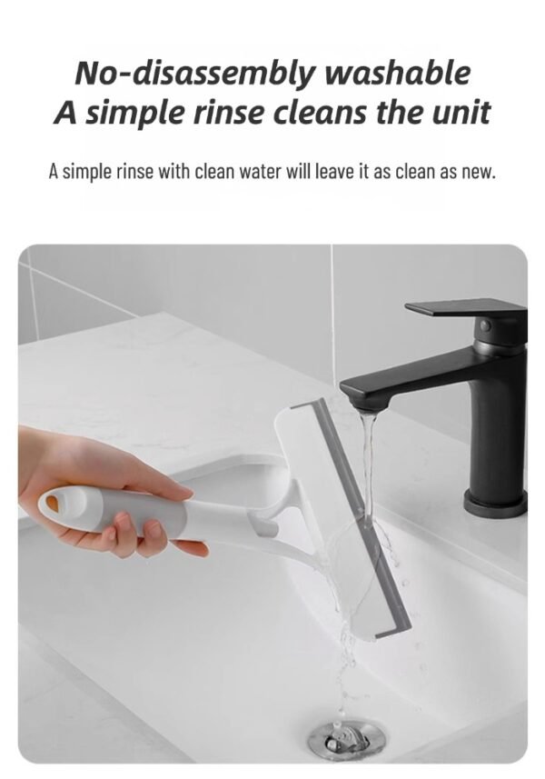 Household double-sided glass cleaning artifact bathroom mirror brush three-in-one cleaning window cleaning tool