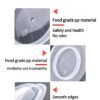详情页3 Microwave heating cover anti-splash oil high temperature preservation cover transparent food grade special heating cover bowl cover plate cover