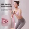 2 Small multi-functional foot pedal resistance band sit-up assist device for home use, slimming yoga foot pedal resistance rope