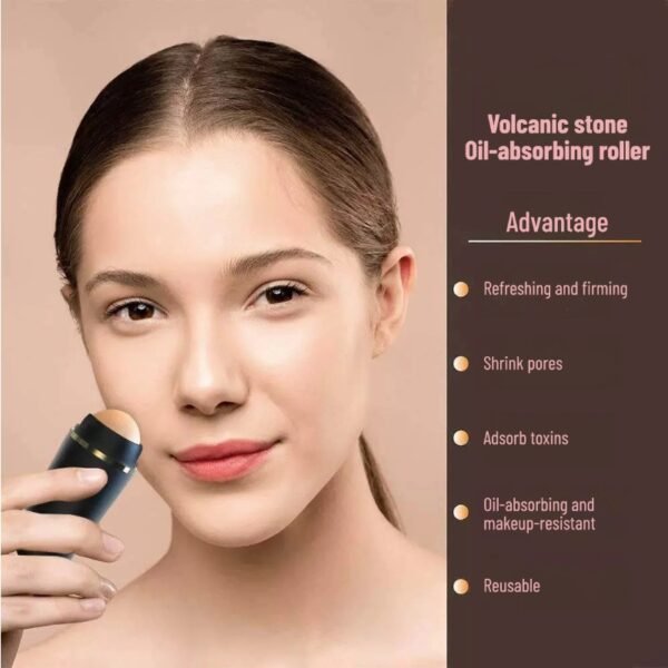 Volcanic Stone Oil-Absorbing Roller Portable Makeup Beauty Stick