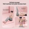 3 Small multi-functional foot pedal resistance band sit-up assist device for home use, slimming yoga foot pedal resistance rope