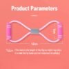 5 Figure-8 resistance band, home fitness yoga equipment, elastic band for Pilates, shoulder opener, and back beautifier.