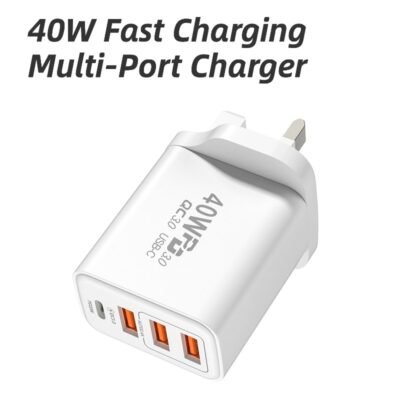 主图1 3 USB+C multi-port fast charging charger for Apple and Huawei mobile phones