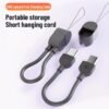 主图1 Type-C fast charging data cable, short cable compatible with Apple and Huawei power banks, lanyard data cable