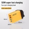 120W dual USB + dual typec UK standard fast charging charger