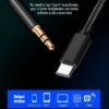 AUX car audio cable type-c adapter 3.5mm cable