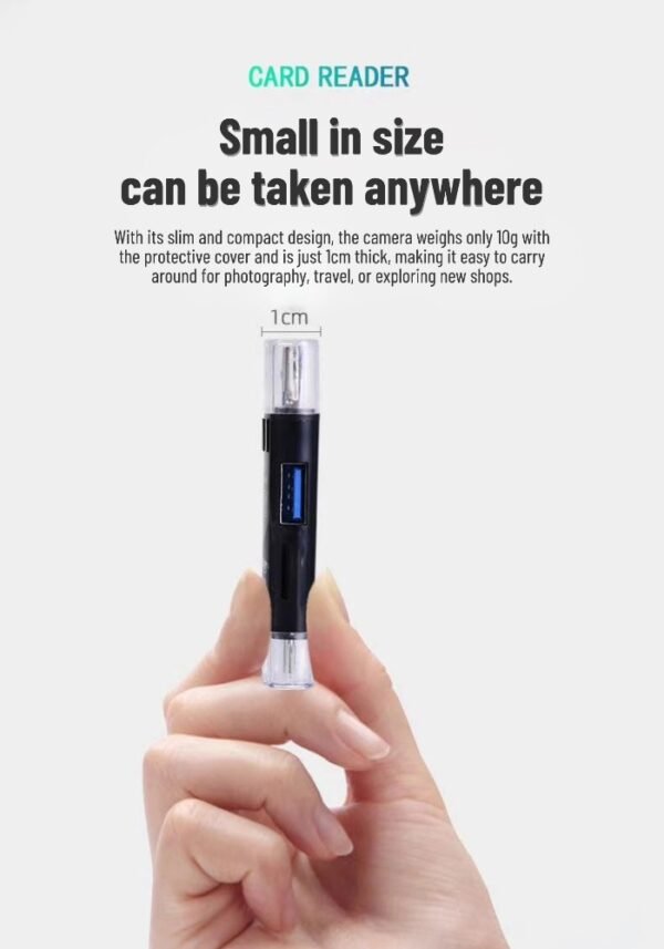 5-in-1 multi-functional card reader with Type-C/USB interface, compatible with Huawei and Apple mobile phones, computers, TF cards, and USB flash drives.