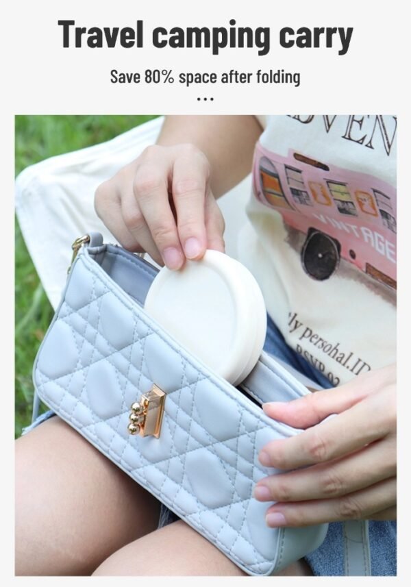 Portable outdoor travel heat-resistant silicone foldable water bottle