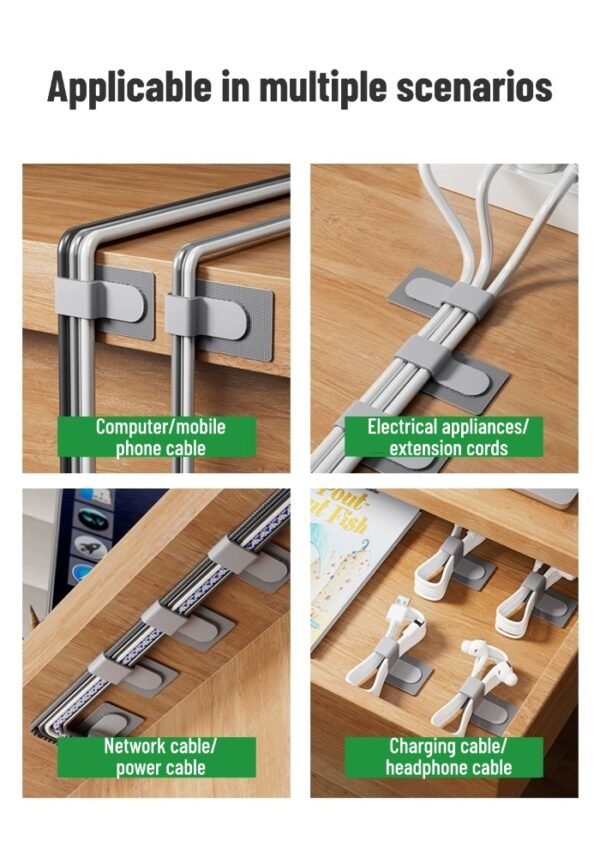 Shoot one and send three with 3M adhesive Velcro cable organizer