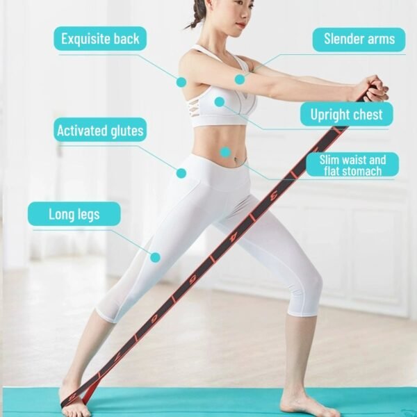 Yoga fitness resistance band digital elastic band resistance band shoulder opening stretcher