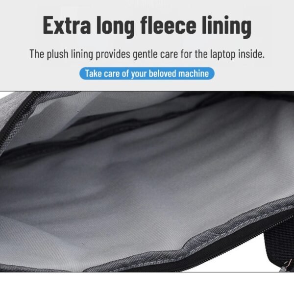 15.6-inch slim and waterproof laptop bag that can be carried by hand, on the shoulder, or crossbody.