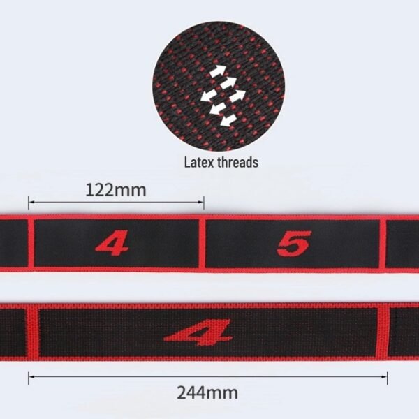 Yoga fitness resistance band digital elastic band resistance band shoulder opening stretcher