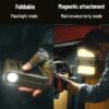4 Strong magnetic attraction new outdoor camping light, household emergency light, solar rechargeable lighting, work light