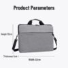 15.6-inch slim and waterproof laptop bag that can be carried by hand, on the shoulder, or crossbody.