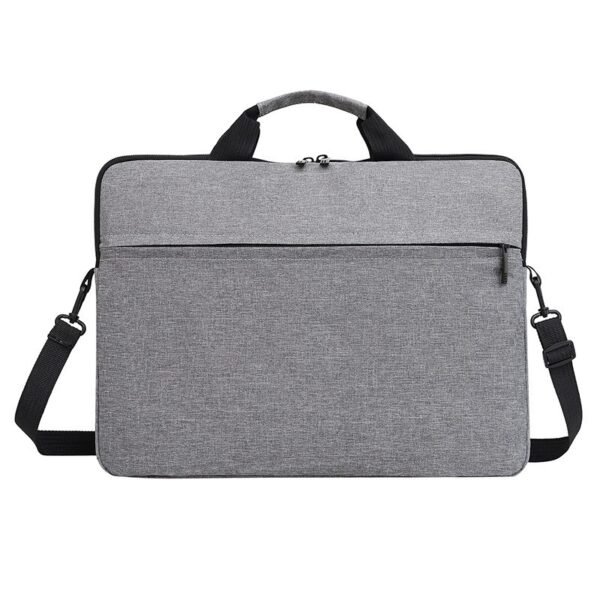 15.6-inch slim and waterproof laptop bag that can be carried by hand, on the shoulder, or crossbody.