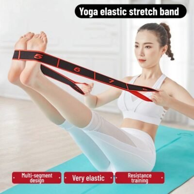 Yoga fitness resistance band digital elastic band resistance band shoulder opening stretcher