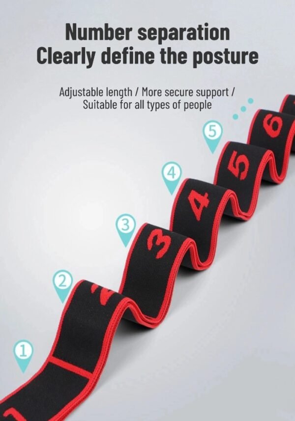 Yoga fitness resistance band digital elastic band resistance band shoulder opening stretcher