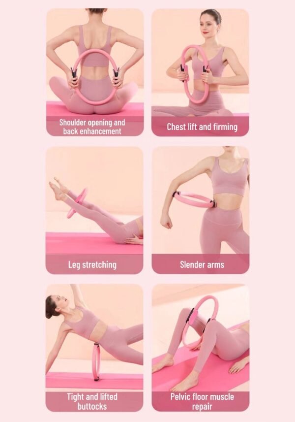 Pilates ring, yoga assist elastic ring, waist and leg slimming fitness ring, yoga back opening resistance ring
