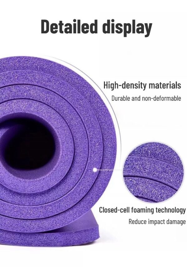 185*61*1cm High-density thickened non-slip yoga mat with storage bag